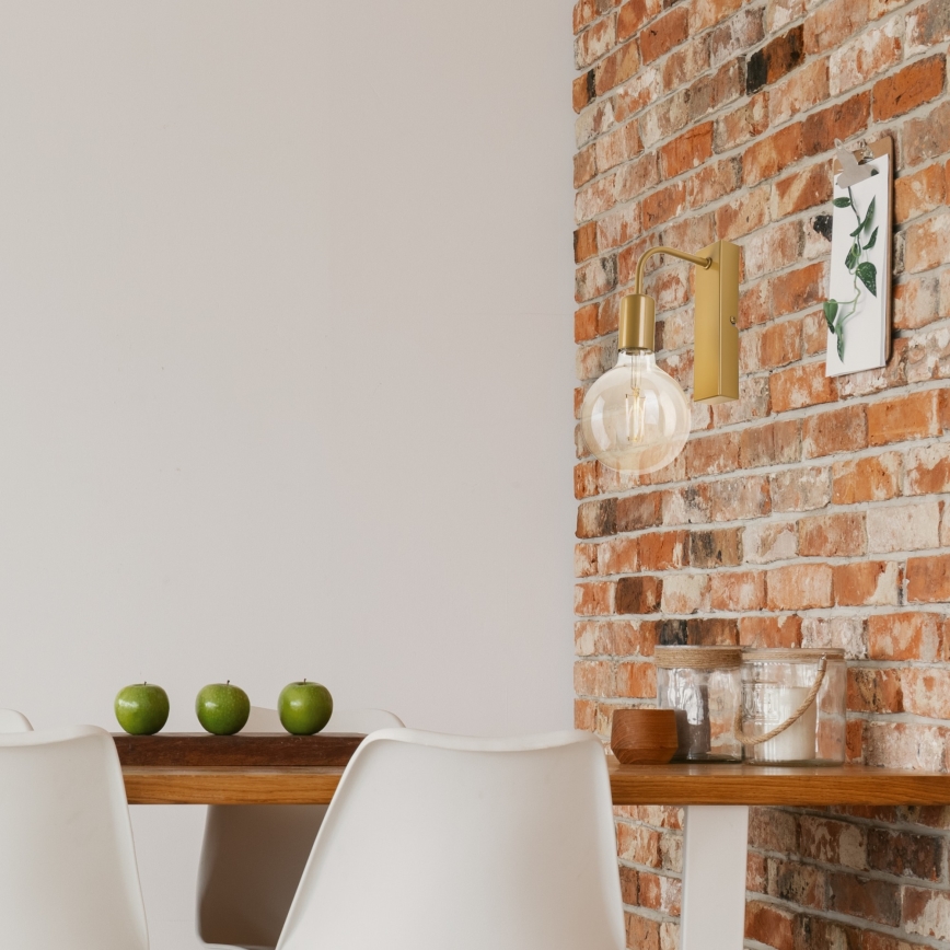 Fali lámpa ASTRID 1xE27/60W/230V arany