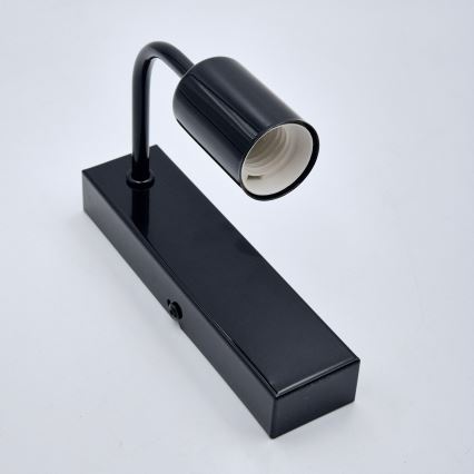 Fali lámpa ASTRID 1xE27/60W/230V fényes fekete