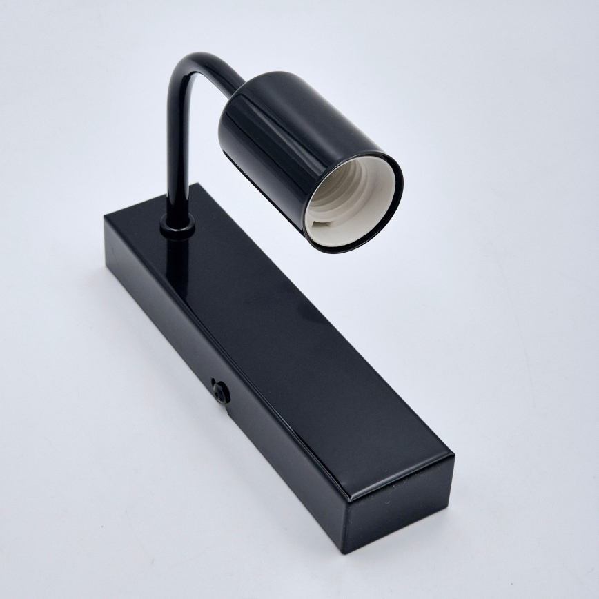 Fali lámpa ASTRID 1xE27/60W/230V fényes fekete