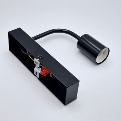 Fali lámpa ASTRID 1xE27/60W/230V fényes fekete