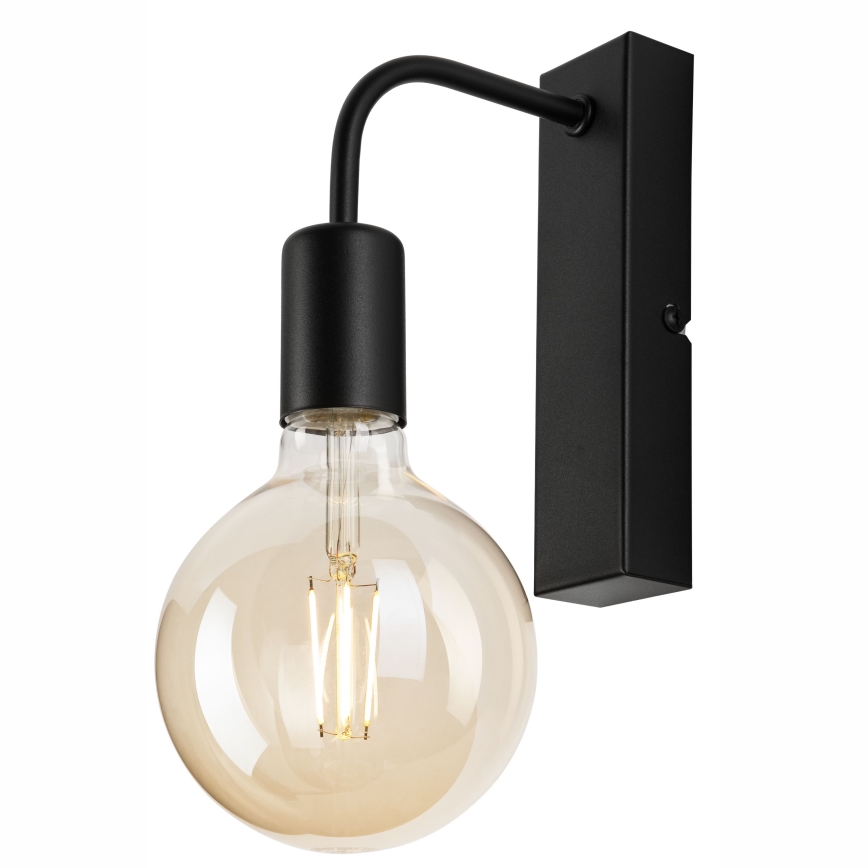 Fali lámpa ASTRID 1xE27/60W/230V matt fekete