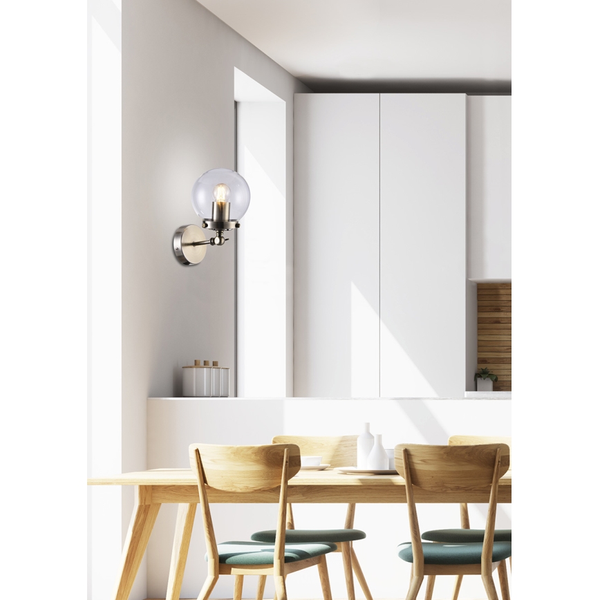 Fali lámpa BALLET 1xE27/40W/230V matt króm
