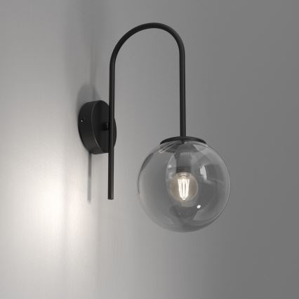 Fali lámpa CAMBRIDGE 1xE14/60W/230V fekete