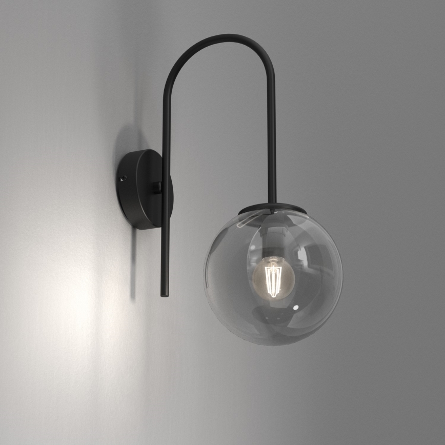 Fali lámpa CAMBRIDGE 1xE14/60W/230V fekete