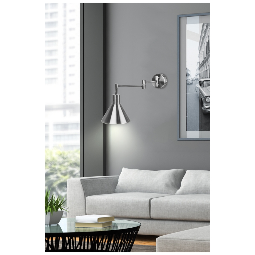 Fali lámpa COPENHAGEN 1xE14/40W/230V matt króm