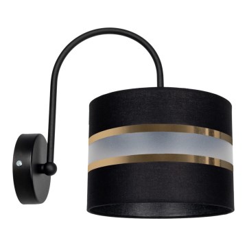 Fali lámpa CORAL 1xE27/60W/230V fekete