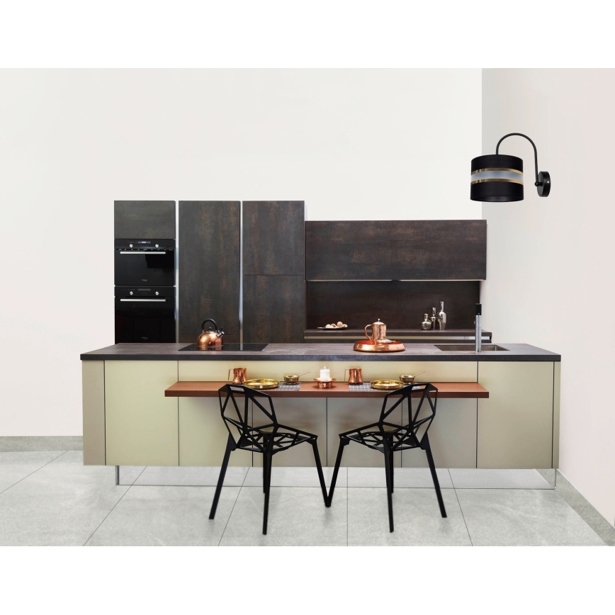 Fali lámpa CORAL 1xE27/60W/230V fekete