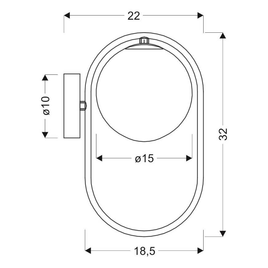 Fali lámpa CORDEL 1xG9/28W/230V arany