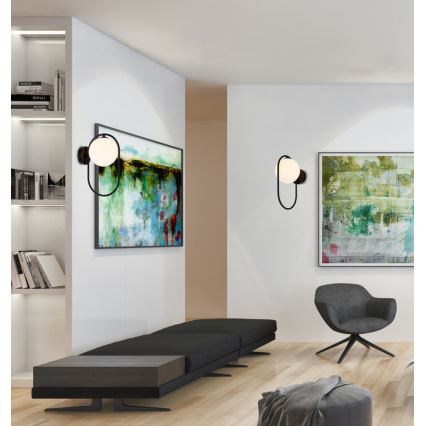 Fali lámpa CORDEL 1xG9/28W/230V fekete