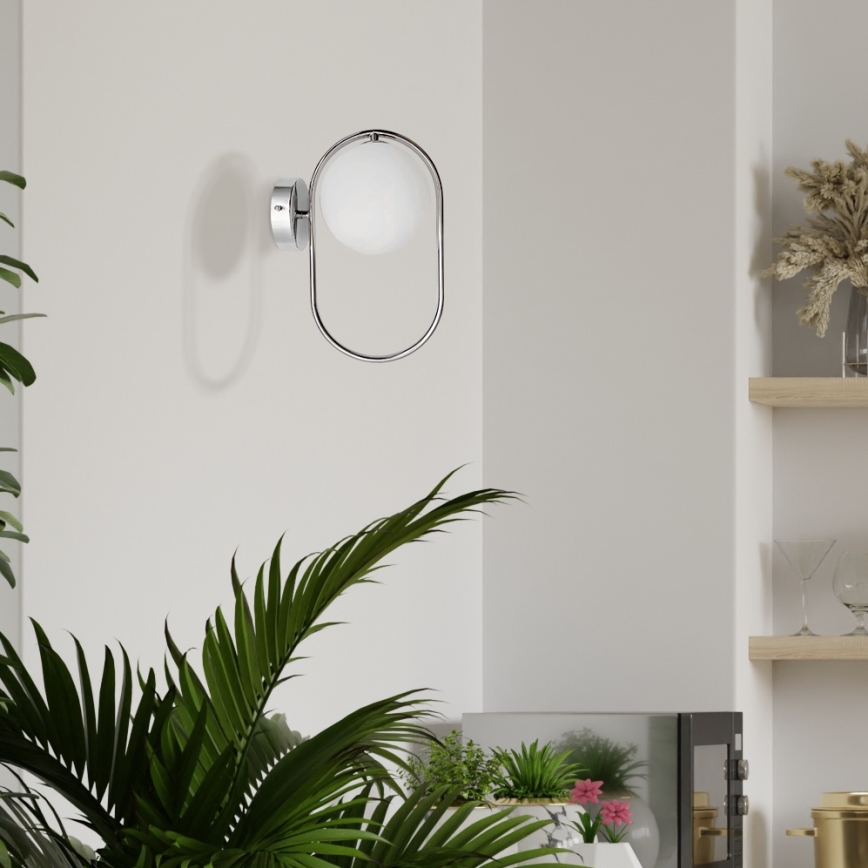 Fali lámpa CORDEL 1xG9/28W/230V fényezett króm