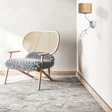 Fali lámpa CORK 1xE27/40W/230V + 1xGU10/MR11/7W