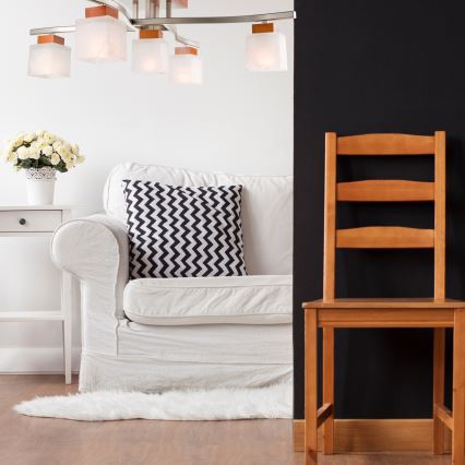 Fali csillár DANA 5xE14/40W/230V bükk