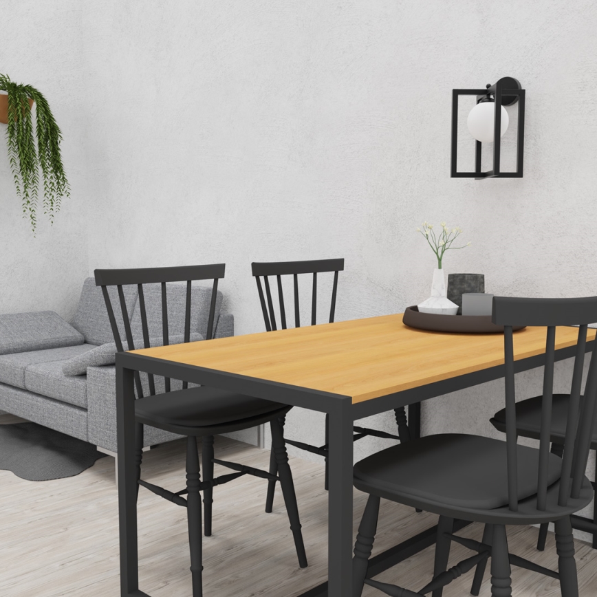 Fali lámpa DIEGO 1xE14/40W/230V fekete