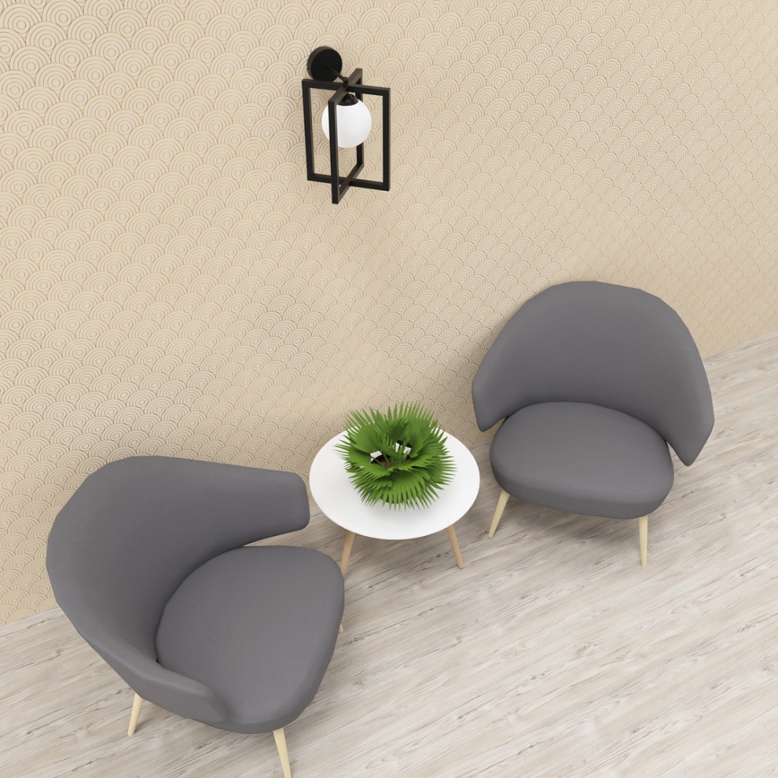 Fali lámpa DIEGO 1xE14/40W/230V fekete