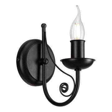 Fali lámpa DONATO 1xE14/40W/230V fekete