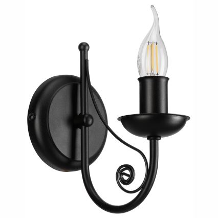 Fali lámpa DONATO 1xE14/40W/230V fekete