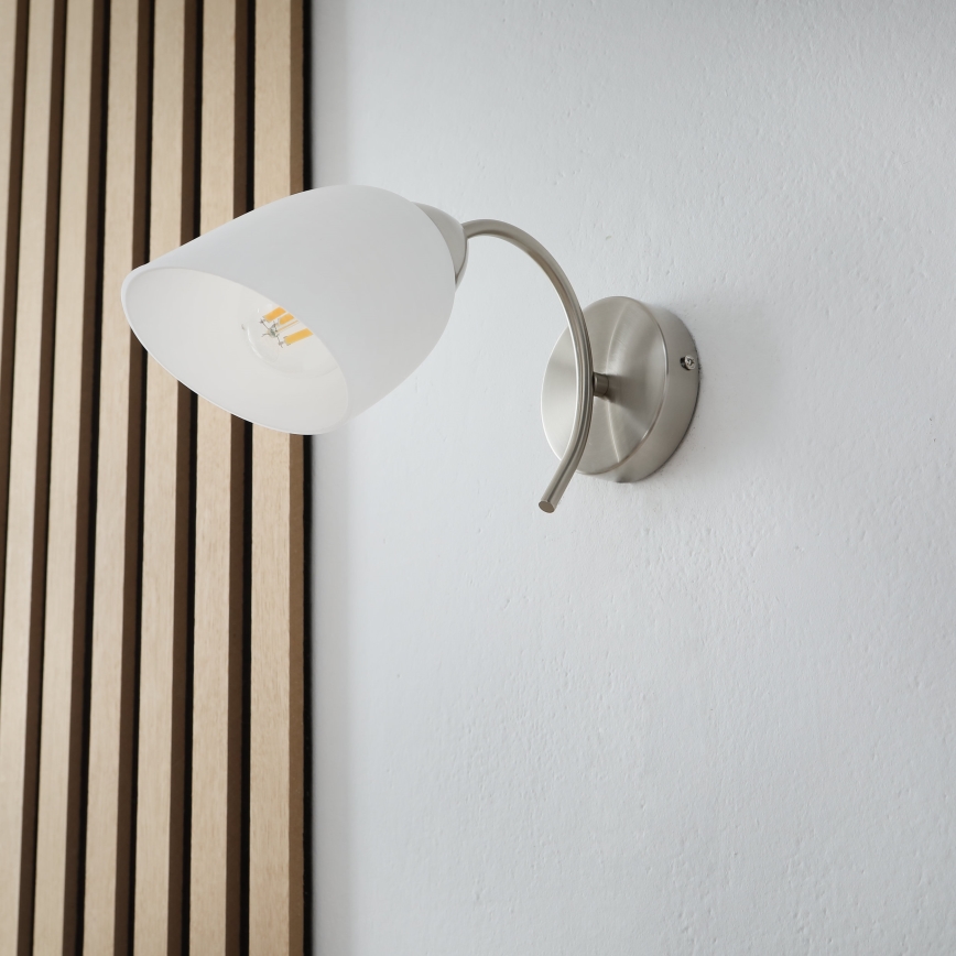 Fali lámpa DONNA 1xE27/60W/230V nikkel