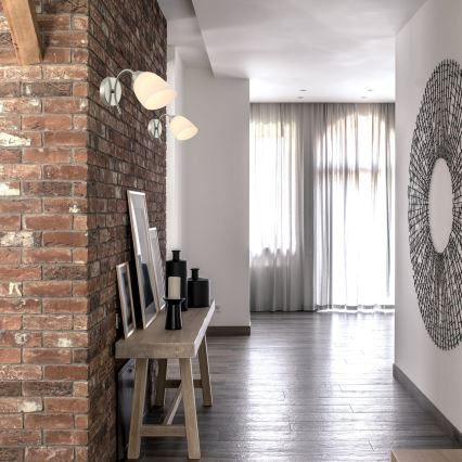 Fali lámpa DONNA 1xE27/60W/230V nikkel