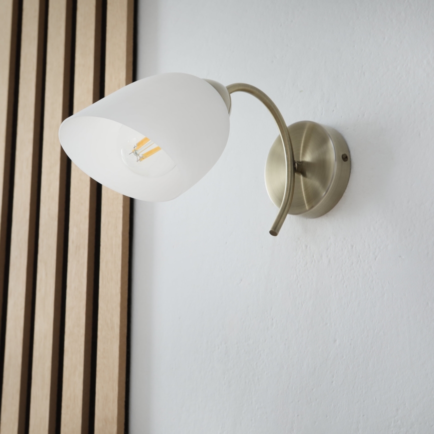 Fali lámpa DONNA 1xE27/60W/230V patina