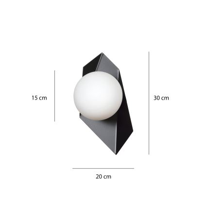 Fali lámpa DRIFTON 1xE14/10W/230V fekete