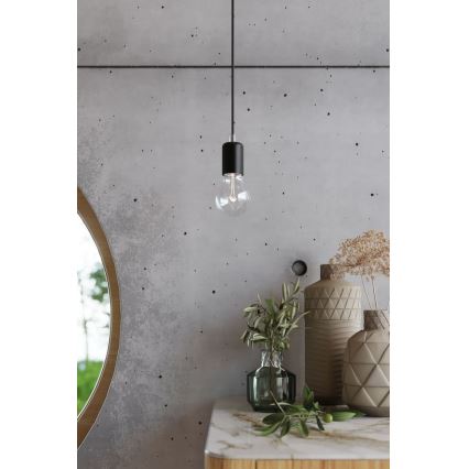 Fali lámpa EDISON 1xE27/60W/230V fekete