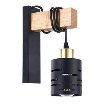 Fali lámpa ELEN 1xE27/35W/230V fekete/arany/barna