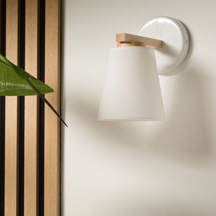 Fali lámpa ELLIE 1xE27/60W/230V bükk