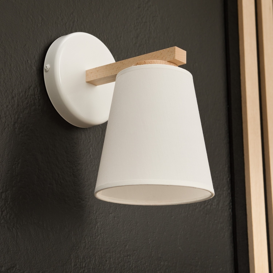 Fali lámpa ELLIE 1xE27/60W/230V bükk