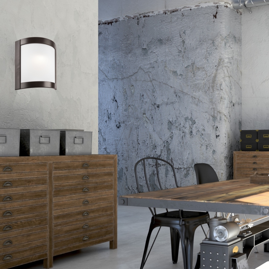 Fali lámpa ELODIE 1xE27/60W/230V tölgy