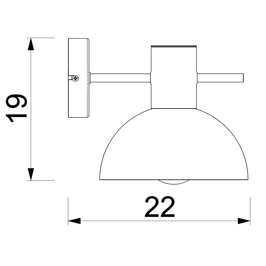 Fali lámpa ESTATE MINI 1xE27/15W/230V zöld
