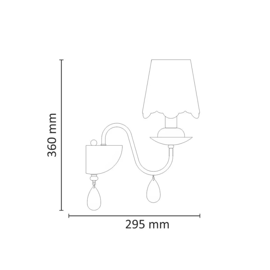 Fali lámpa FABRIZIA 1xE14/12W/230V