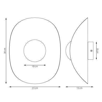 Fali lámpa FIERO 1xG9/8W/230V bézs