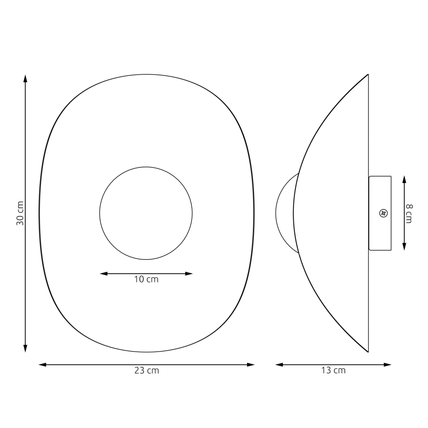 Fali lámpa FIERO 1xG9/8W/230V bézs