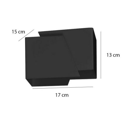 Fali lámpa FROST 1xG9/8W/230V fekete