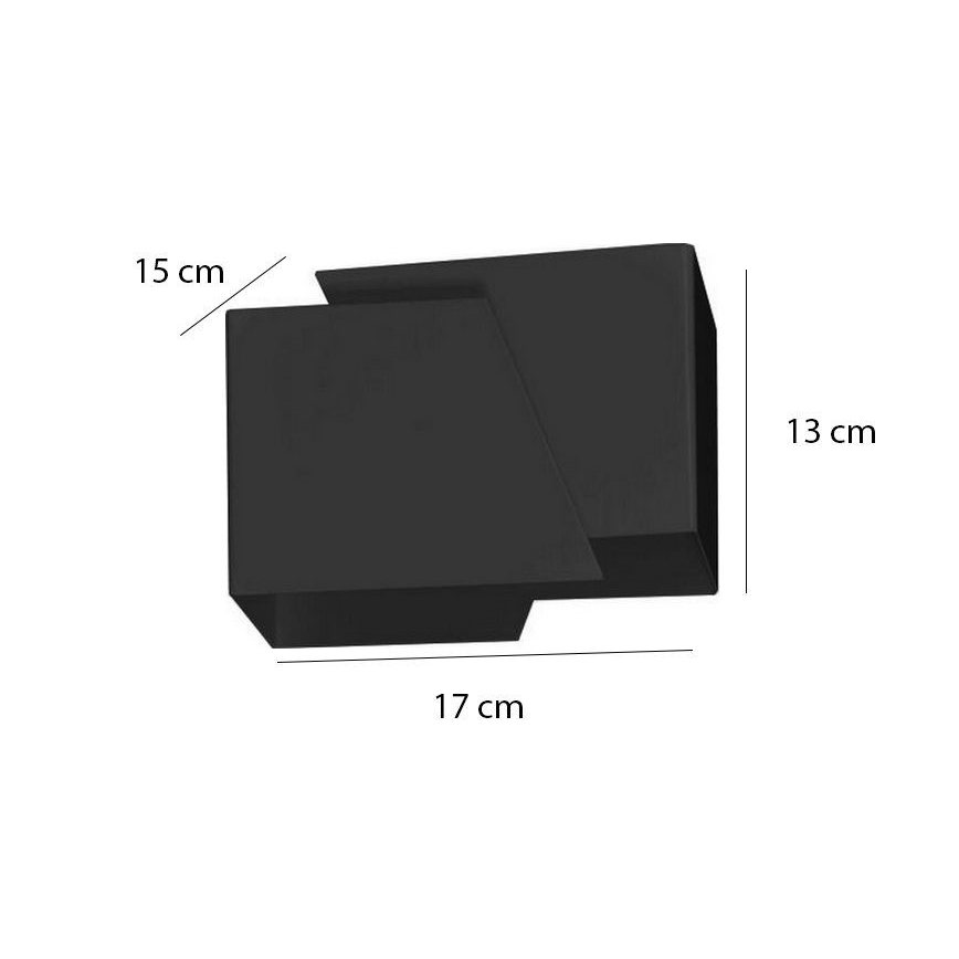 Fali lámpa FROST 1xG9/8W/230V fekete
