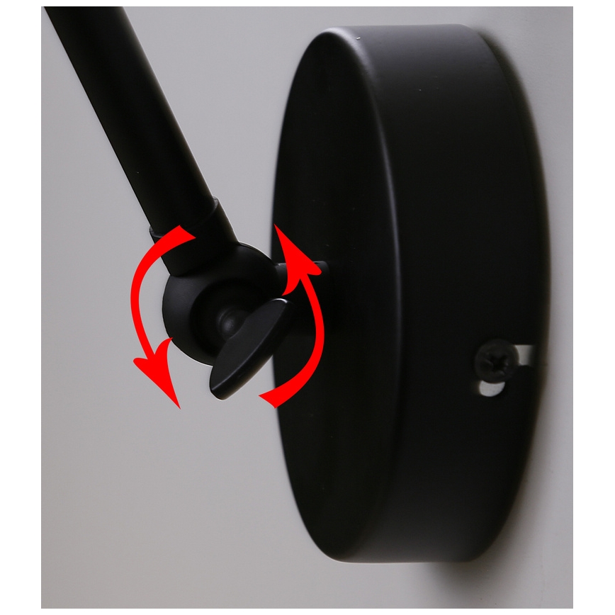 Fali lámpa FUNDO 1xE27/40W/230V fekete/arany