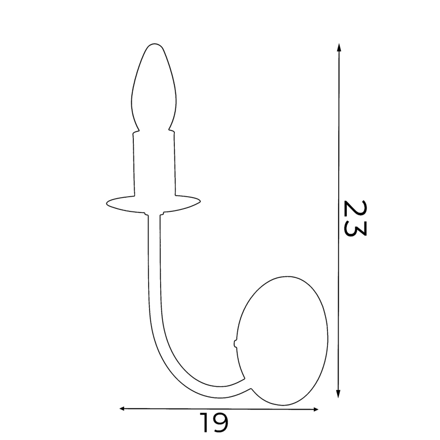 Fali lámpa GLOBE 1xE14/60W