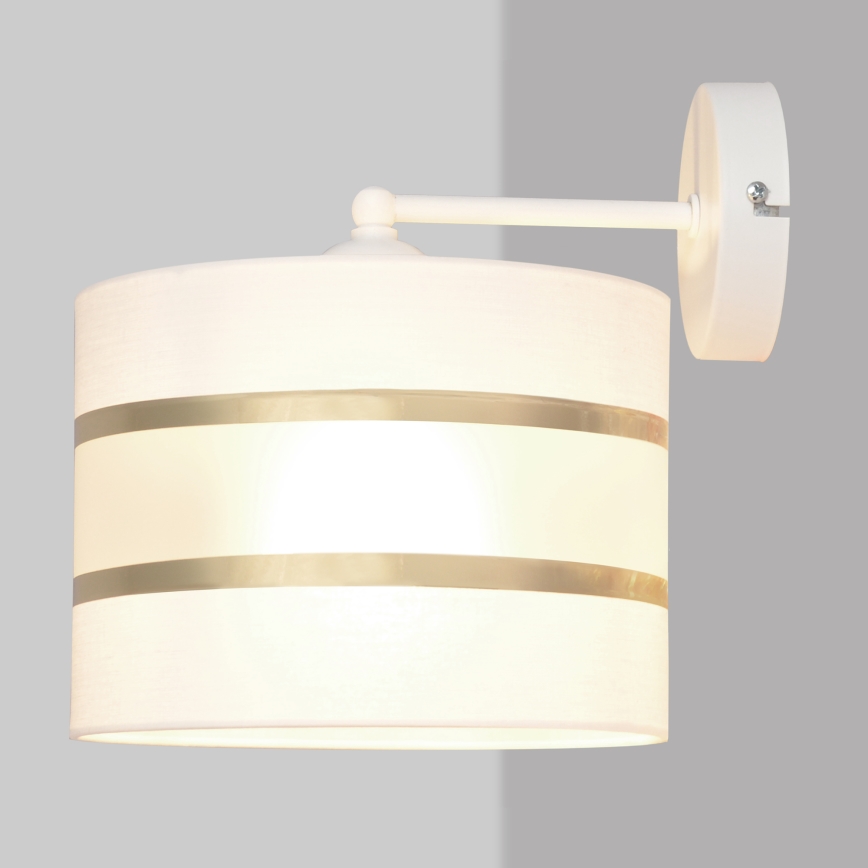 Fali lámpa HELEN 1xE27/15W/230V fehér/arany