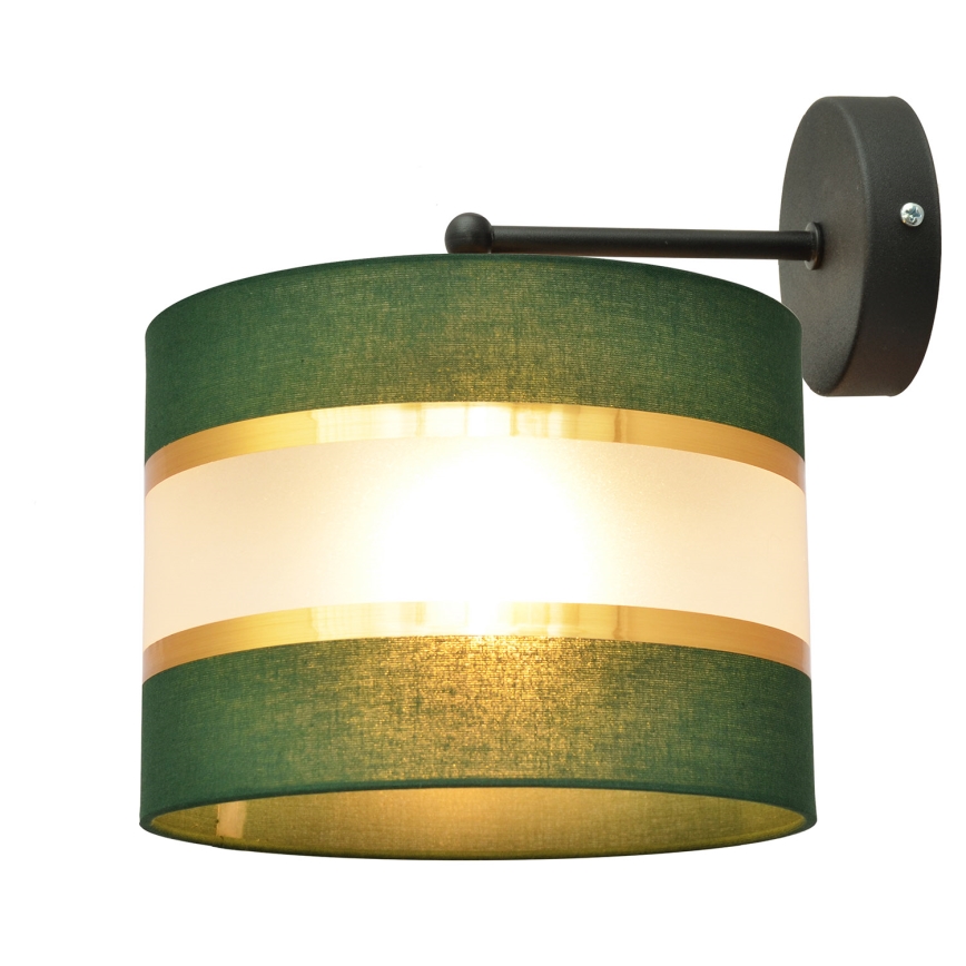 Fali lámpa HELEN 1xE27/15W/230V zöld/arany