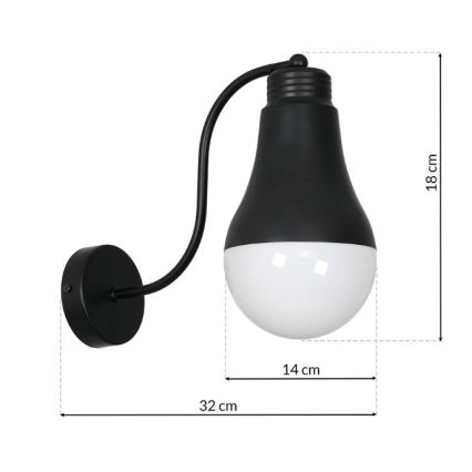 Fali lámpa HELIOS 1xE14/40W/230V