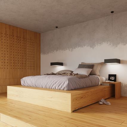 Fali lámpa HORUS 1xE27/60W/230V fekete