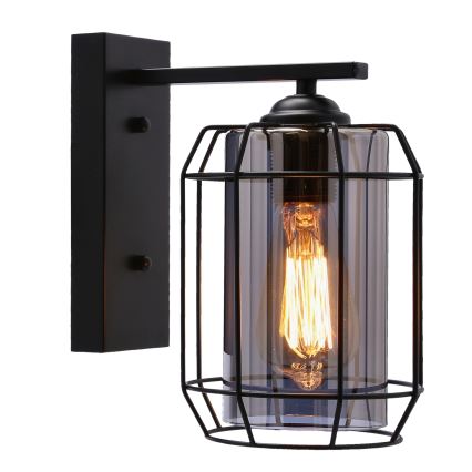 Fali lámpa JONERA 1xE27/40W/230V fekete