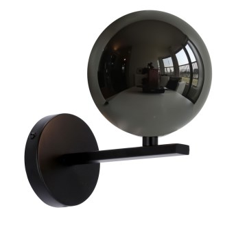 Fali lámpa KAMA 1xG9/28W/230V fekete/füstös fekete