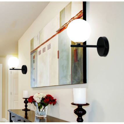 Fali lámpa KAMA 1xG9/28W/230V fekete