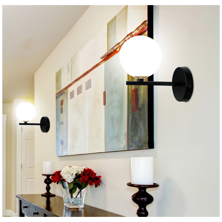 Fali lámpa KAMA 1xG9/28W/230V fekete