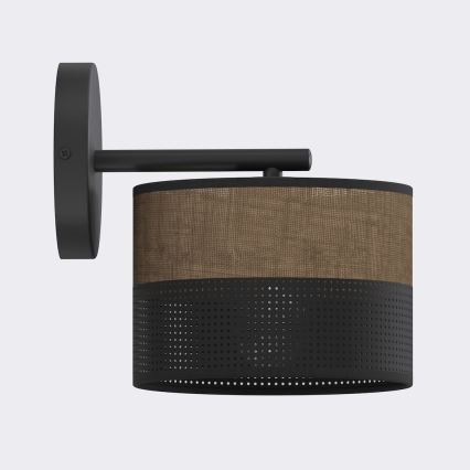 Fali lámpa KARBON 1xE27/15W/230V fekete/barna