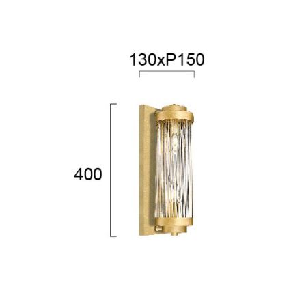 Fali lámpa KAROLINA 2xE14/40W/230V aranyszínű
