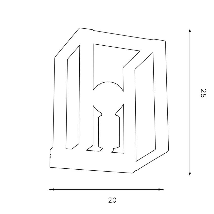 Fali lámpa KARTEL 1xE27/60W/230V