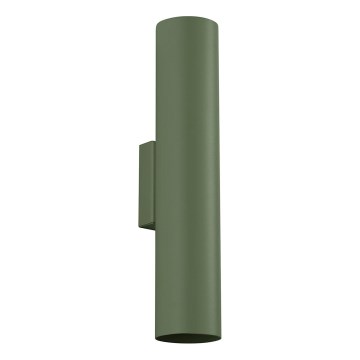 Fali lámpa LAGOS 2xGU10/10W/230V zöld