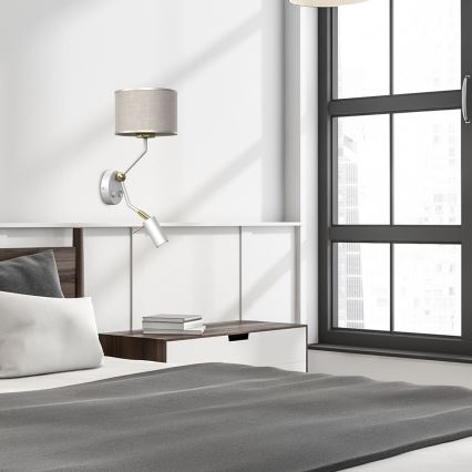 Fali lámpa LINO 1xE27/40W/230V + 1xGU10/MR11/7W